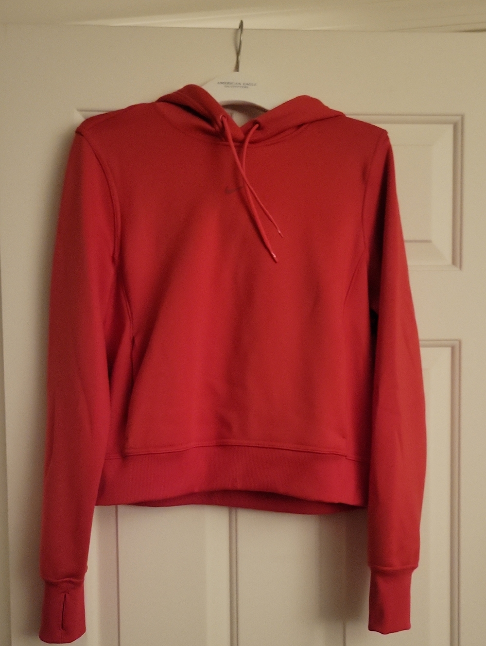 Nike Women's Red Hooded Crew Sweatshirt